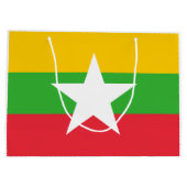 Myanmar-vlag Groot Cadeauzakje (Achterkant)