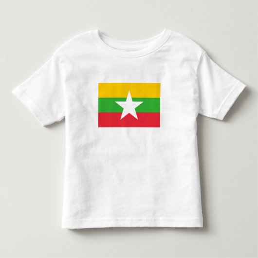 Myanmar-vlag Kinder Shirts (Voorkant)