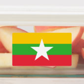 Myanmar-vlag Labels (Aangebracht)