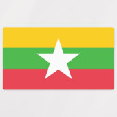 Myanmar-vlag Labels (Design 1)