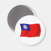 Myanmar Vlag Magneet (Voorkant / Achterkant)