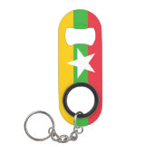 Myanmar-vlag Mini Flessenopener (Voorkant)