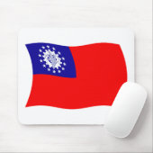 Myanmar Vlag Muismat (Met muis)