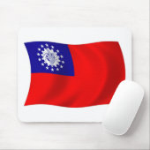 Myanmar Vlag Muismat (Met muis)