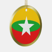 Myanmar Vlag Ornament (Rechts)