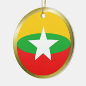 Myanmar Vlag Ornament (Links)