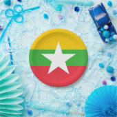 Myanmar-vlag Papieren Bordje (Feest)