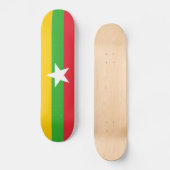 Myanmar-vlag Persoonlijk Skateboard (Voorkant)