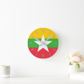 Myanmar-vlag Ronde Klok (Huis)
