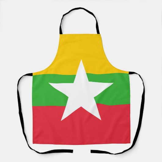 Myanmar-vlag Schort (Voorkant)
