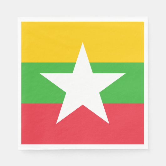 Myanmar-vlag Servet (Voorkant)