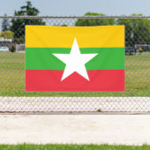 Myanmar-vlag Spandoek (Insitu)