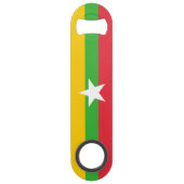 Myanmar-vlag Speed Flessenopener (Achterkant)