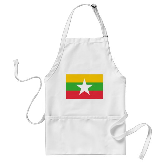 Myanmar-vlag Standaard Schort (Voorkant)