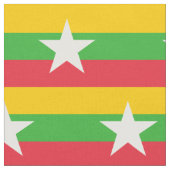 Myanmar-vlag Stof (Close Up)