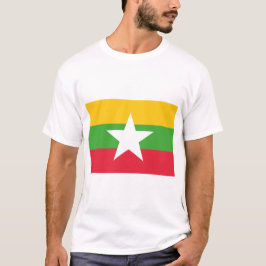 Myanmar Vlag T-shirt