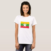 Myanmar-vlag T-shirt (Voorkant volledig)