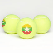 Myanmar-vlag Tennisballen (Multi)