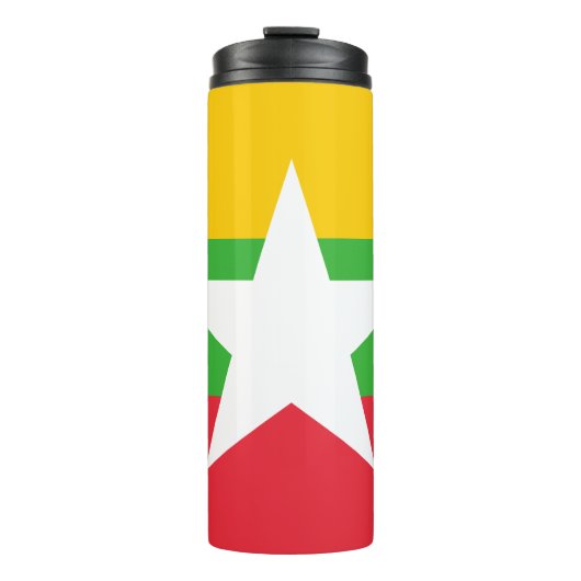 Myanmar-vlag Thermosbeker (Voorkant)