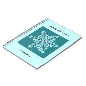 Myasthenia Gravis Awareness Blauwgroen Logo Notitieboek (Linkerzijde)