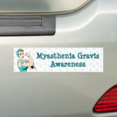 Myasthenia Gravis Awareness Bumpersticker (Op auto)