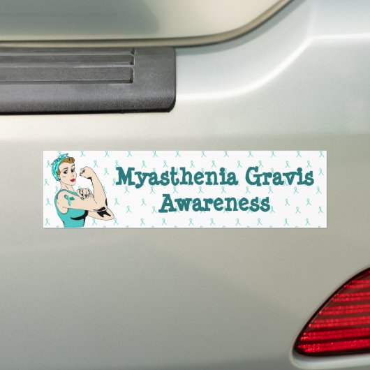 Myasthenia Gravis Awareness Bumpersticker (Op auto)