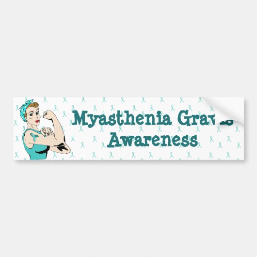 Myasthenia Gravis Awareness Bumpersticker (Voorkant)
