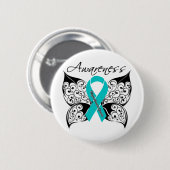 Myasthenia Gravis Awareness Butterfly Ronde Button 5,7 Cm (Voorkant /achterkant)