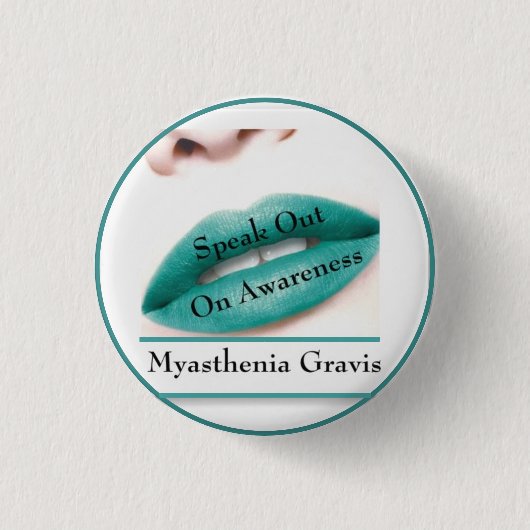 Myasthenia Gravis Awareness Button (Voorkant)