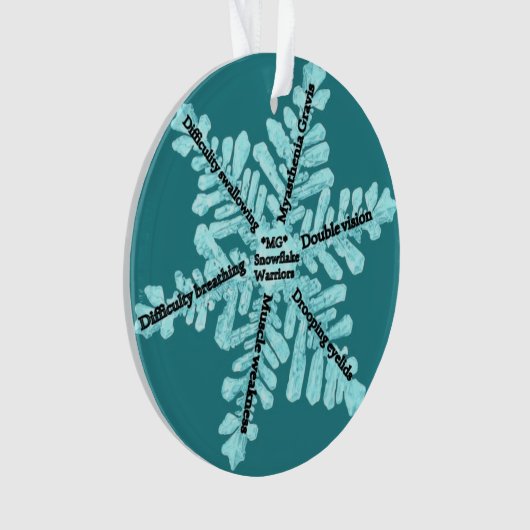 Myasthenia Gravis Awareness [c] Ornament (voorkant)