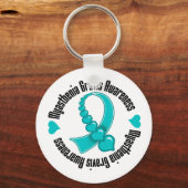 Myasthenia Gravis Awareness Cascading Hearts Sleutelhanger (Voorkant)