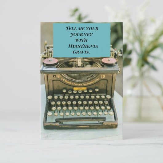 Myasthenia Gravis Awareness [D] Bedankkaart (Staand voorkant)