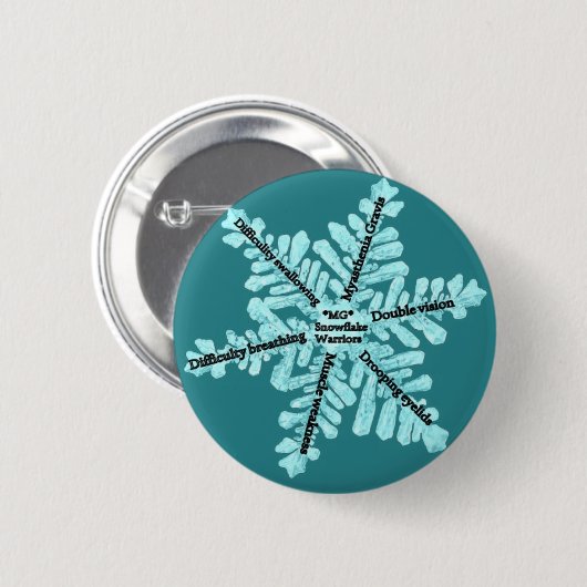 Myasthenia Gravis Awareness Gifts Ronde Button 5,7 Cm (Voorkant /achterkant)