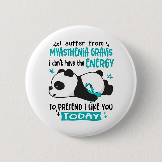 Myasthenia Gravis Awareness Month Ribbon Gifts Ronde Button 5,7 Cm (Voorkant)