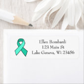 Myasthenia Gravis Awareness Ribbon Adres Etiket (Insitu)
