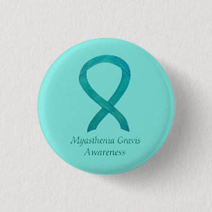 Myasthenia Gravis Awareness Ribbon Art Custom Pin Ronde Button 3,2 Cm