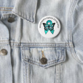 Myasthenia Gravis Awareness Ribbon Butterfly Ronde Button 5,7 Cm (In situ)