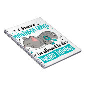 Myasthenia Gravis Awareness Ribbon Gifts Notitieboek (Rechterzijde)