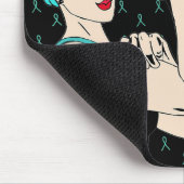 Myasthenia Gravis Awareness Ribbon Muismat (Hoek)