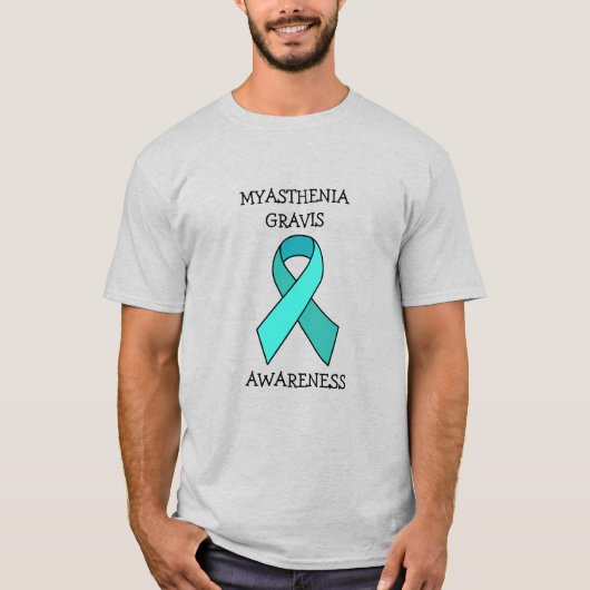 Myasthenia Gravis Awareness Ribbon T-shirt (Voorkant)