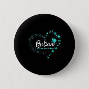 Myasthenia gravis bewustzijn vlinder geloven ronde button 5,7 cm