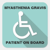 Myasthenia gravis-bewustzijnsstoornis STICKER (Voorkant)