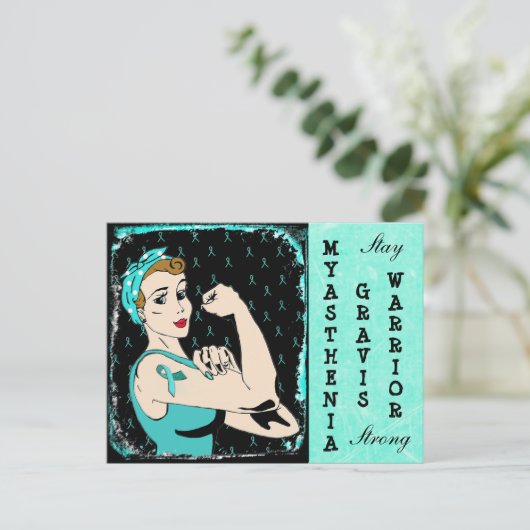 Myasthenia gravis-Briefkaart Briefkaart (Staand voorkant)