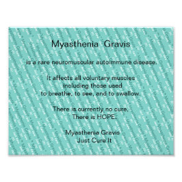 Myasthenia Gravis Foto Afdruk