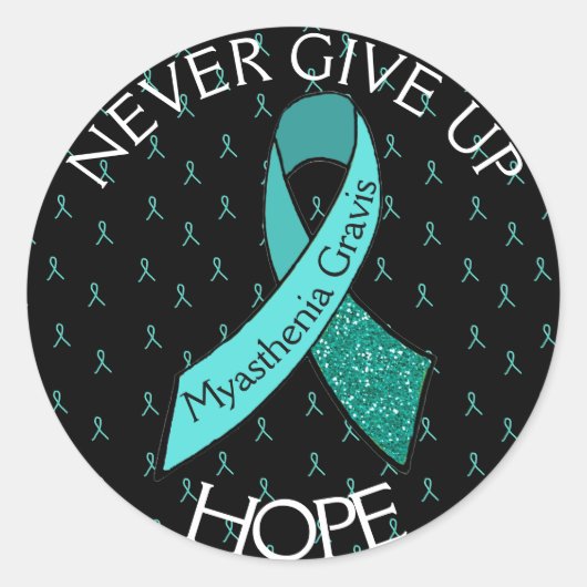 Myasthenia Gravis geeft Hope Sticker nooit op (Voorkant)