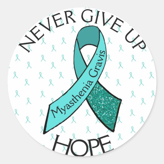 Myasthenia Gravis geeft Hope Sticker nooit op (Voorkant)