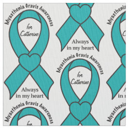 Myasthenia Gravis Heart Ribbon Naam  Stof