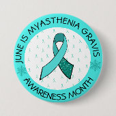 Myasthenia Gravis Hope Button Butterfly (Voorkant)