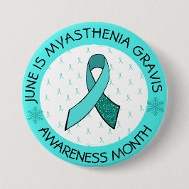 Myasthenia Gravis Hope Button Butterfly
