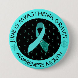 Myasthenia Gravis Hope Button Butterfly